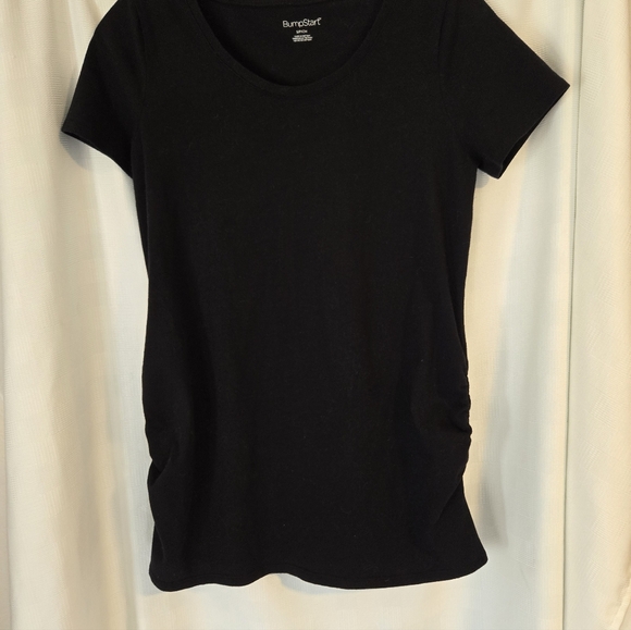 BumpStart Maternity Tee Bundle Gray And Black Short Sleeve Tee - Picture 6 of 7